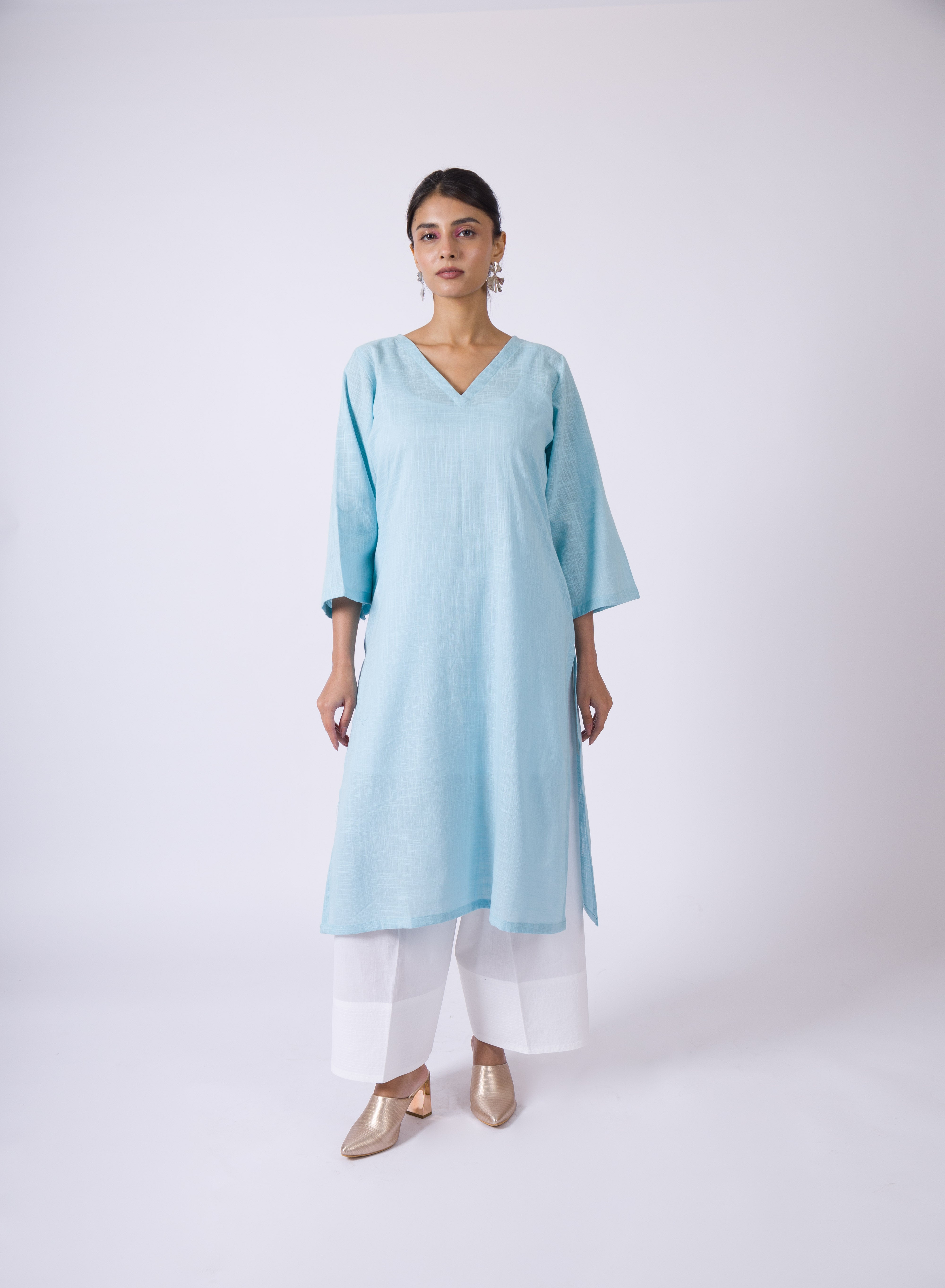 Pali- White Cotton Farshi Salwar