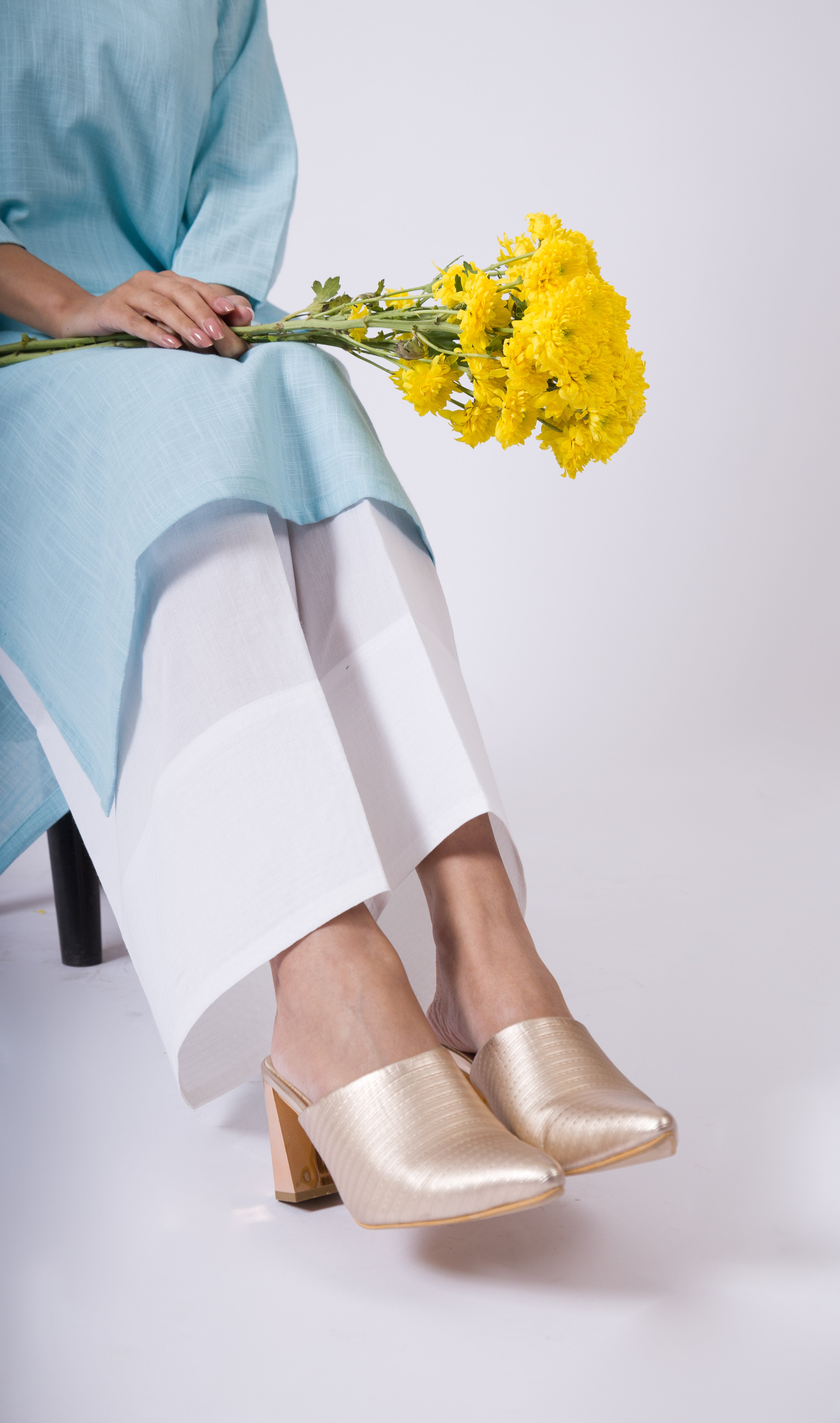 Pali- White Cotton Farshi Salwar