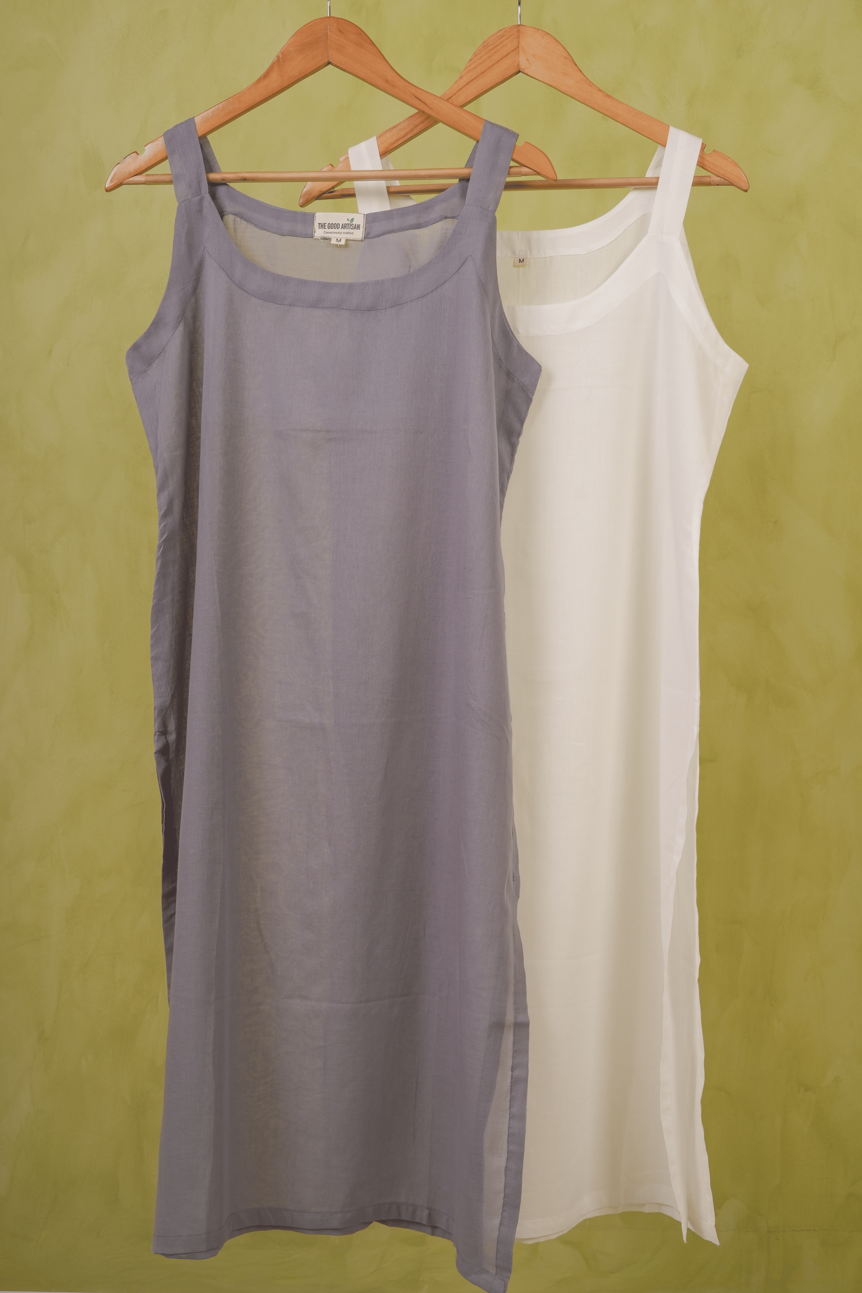 Combo offer- White and Grey Cotton Slips