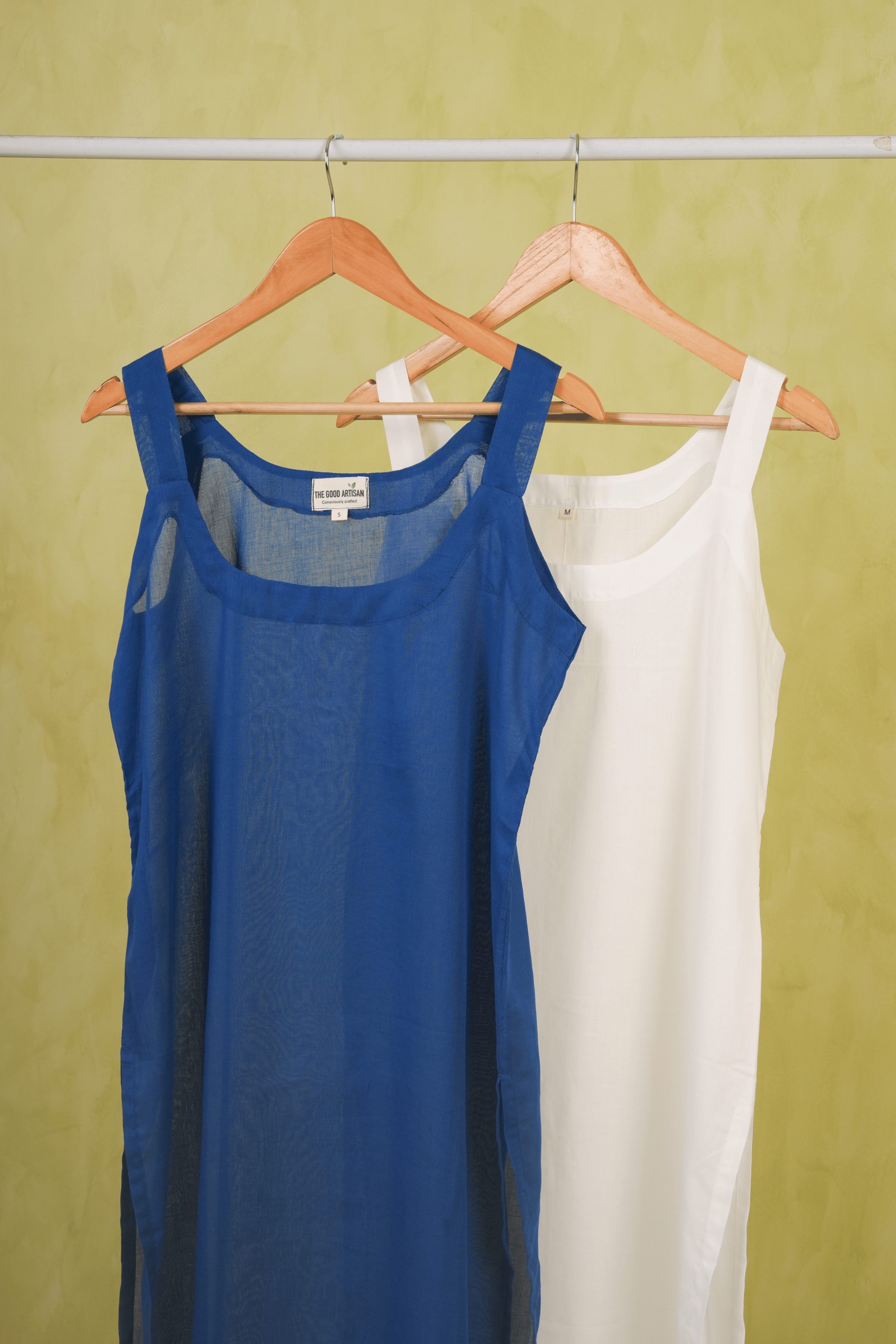 Combo offer - White and Royal Blue Voile slips