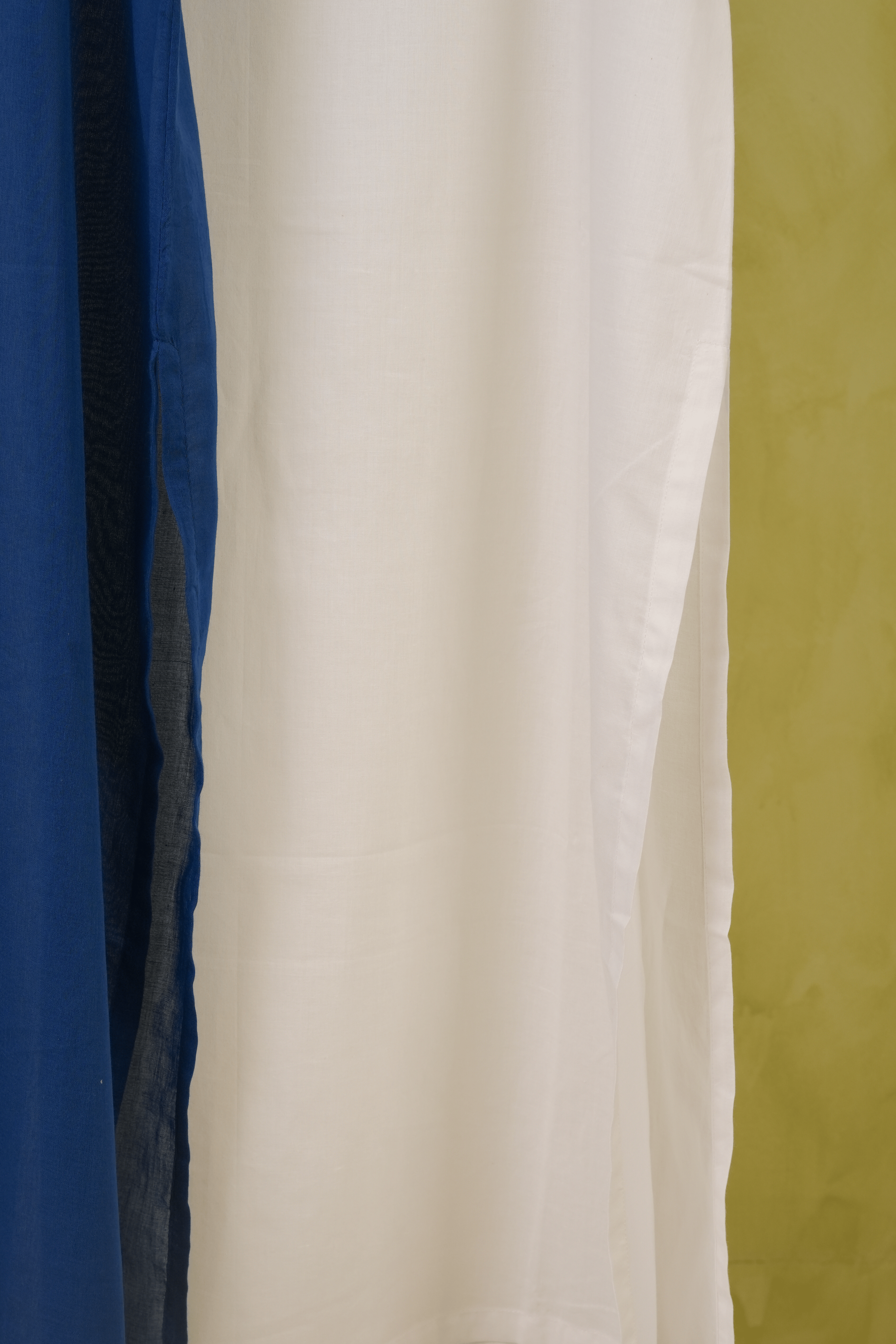 Combo offer - White and Royal Blue Voile slips