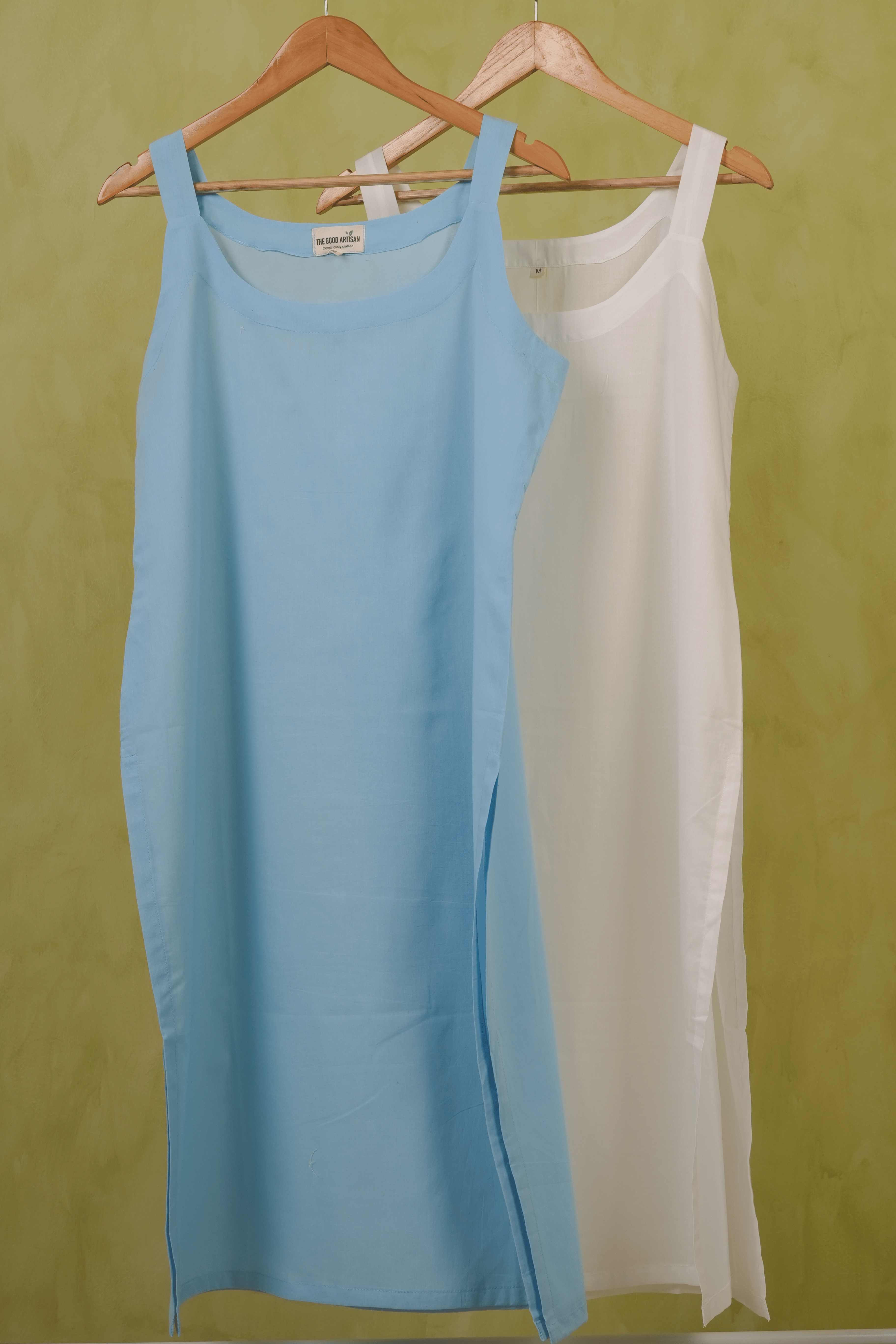 Combo offer- Sky Blue and White Cotton Slips