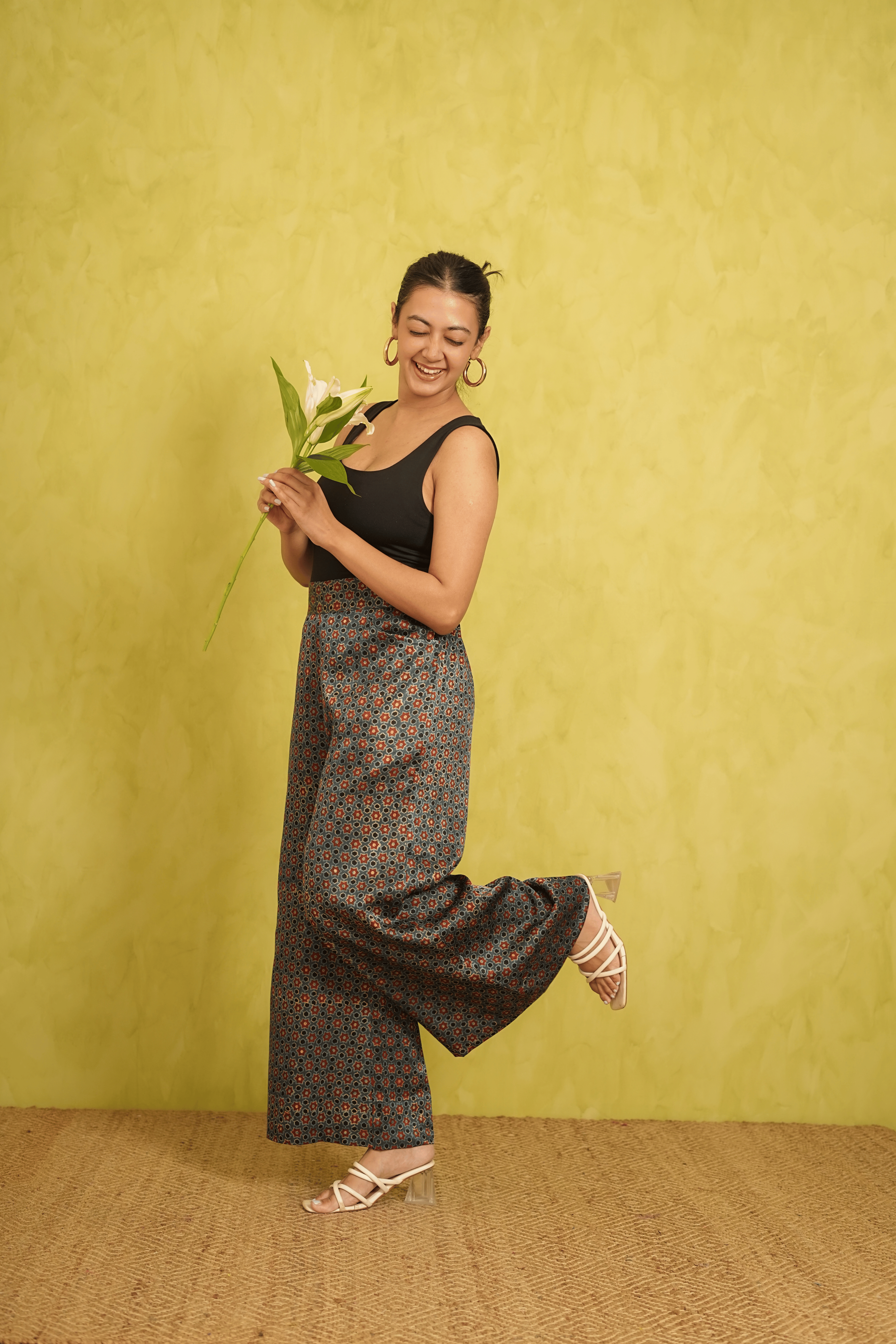Ajrakh Indigo Culottes/ Pants ( LIMITED EDITION )