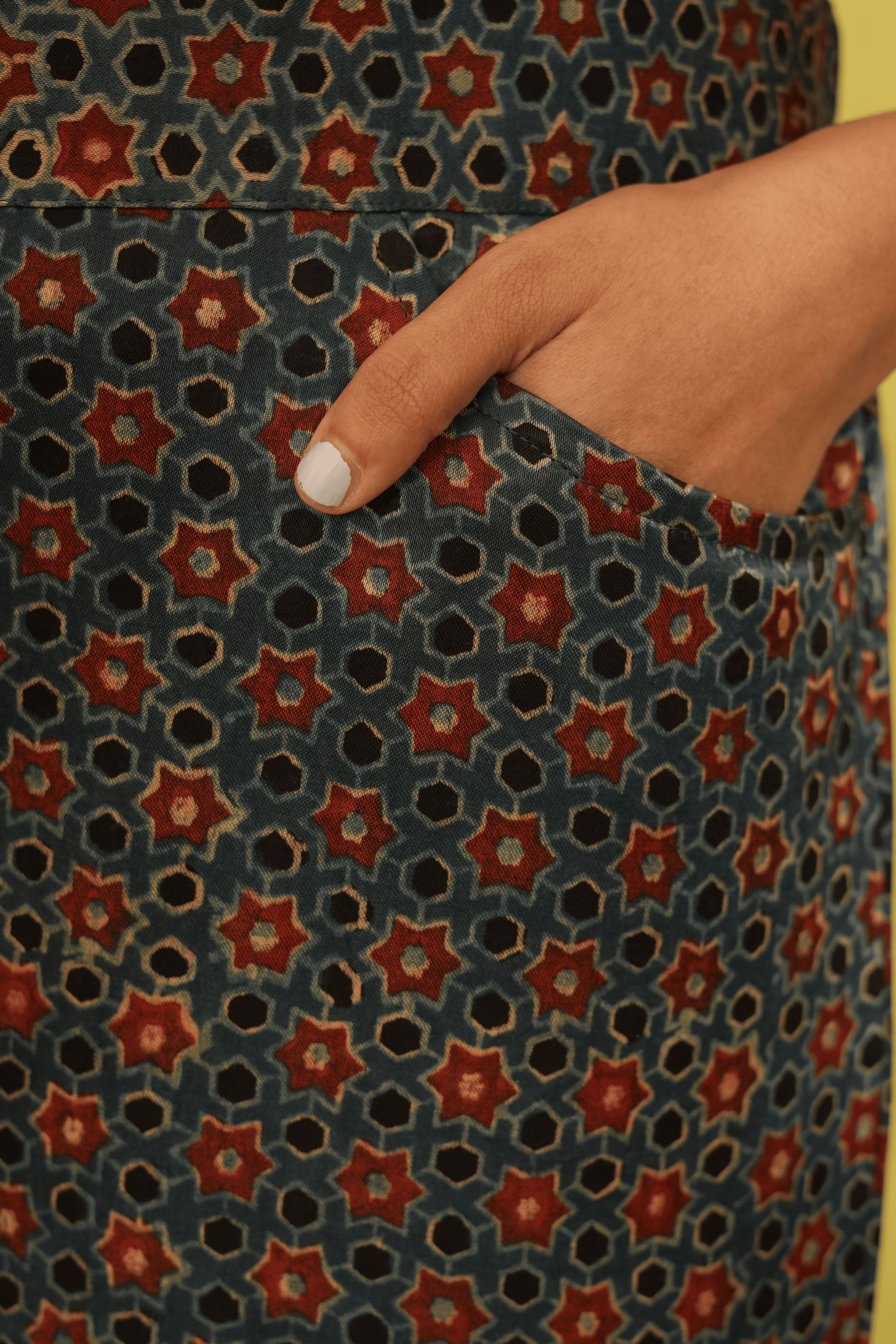 Ajrakh Indigo Culottes/ Pants ( LIMITED EDITION )
