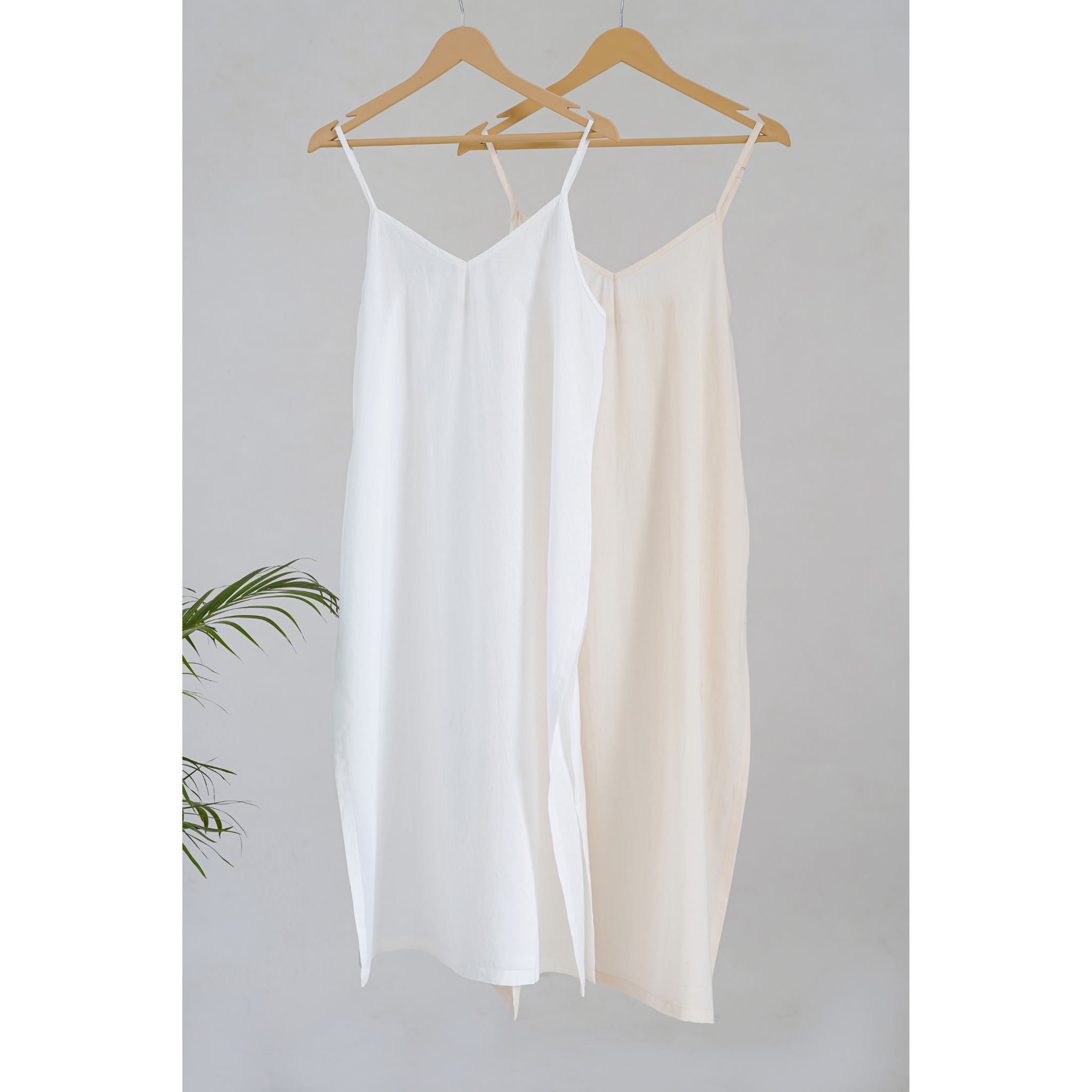 Combo offer- White & Ivory Skin Tone Cotton Slips