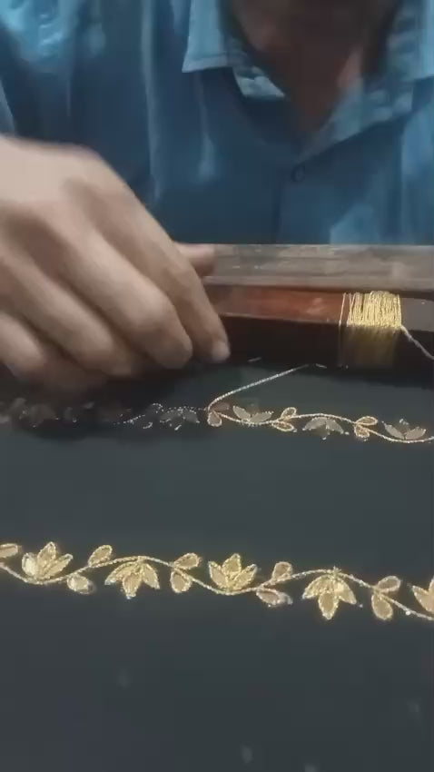 Jaipur- Gotta patti Black Cotton Pants